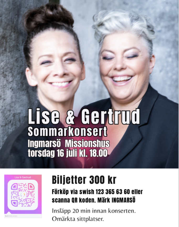 Sommarkonsert Ingmarsö Missionshus